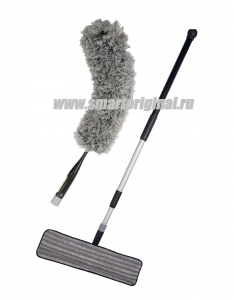 Premium-набор №5: Швабра бытовая, 1 насадка влажная + основа гибкая фото в интернет-магазине Смарт.ру